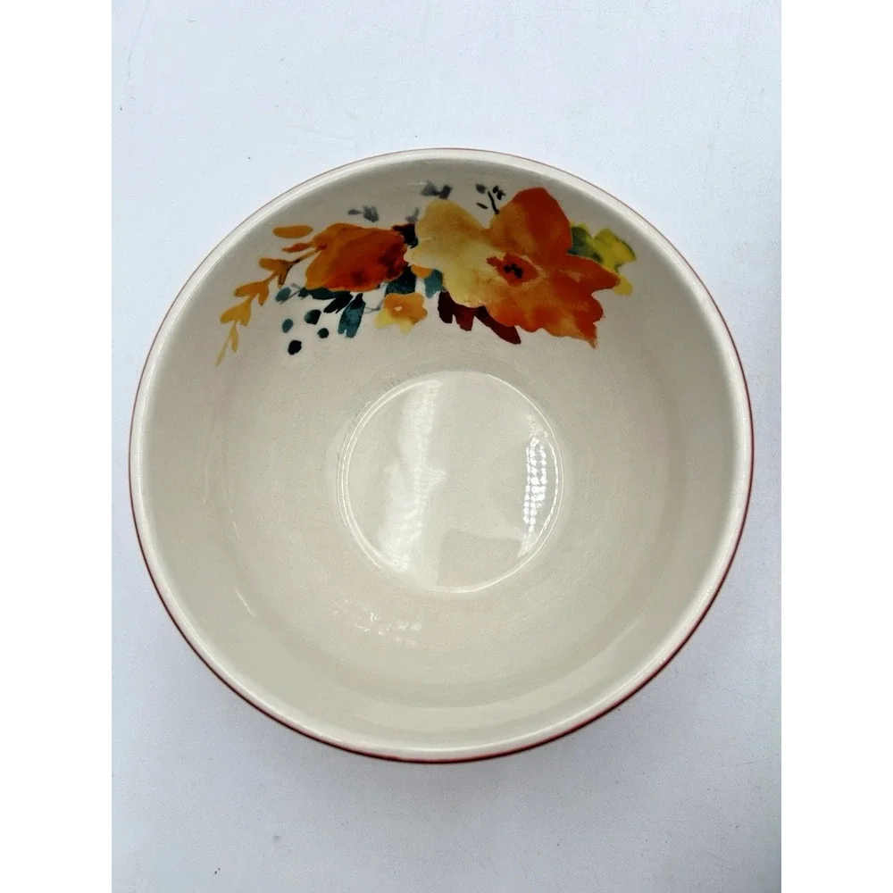 Set Of 3 Pioneer Woman Kari Collection Ceramic Latte Bowls No Lids